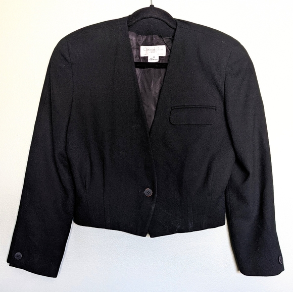 Vintage Dior 80s does 40s cropped blazer